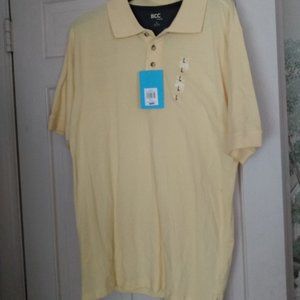 BCC Khaki Men's Yellow Short Sleeve Top Brand new XL